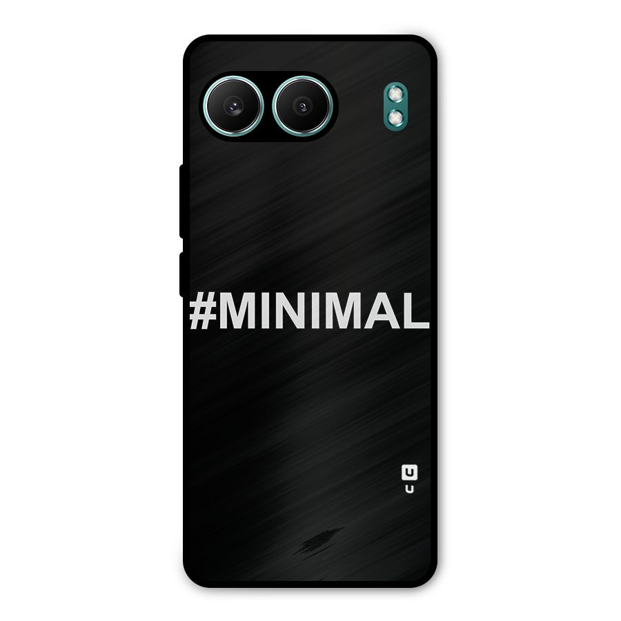 Hashtag Minimal Black Metal Back Case for OnePlus Nord 4
