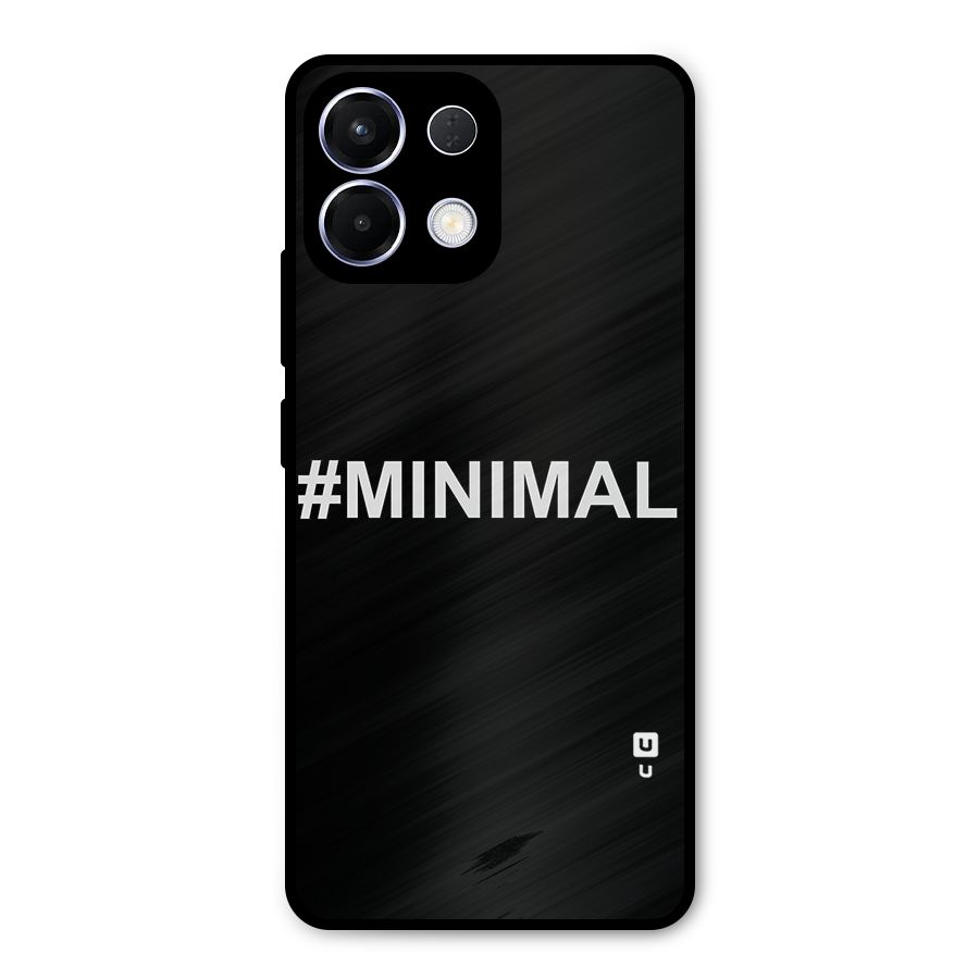 Hashtag Minimal Black Metal Back Case for Oppo K13