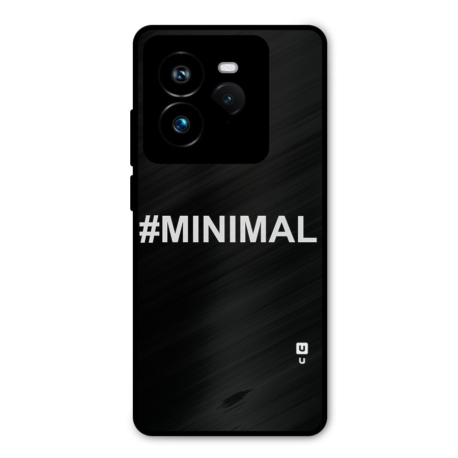 Hashtag Minimal Black Metal Back Case for Realme GT 7 Pro
