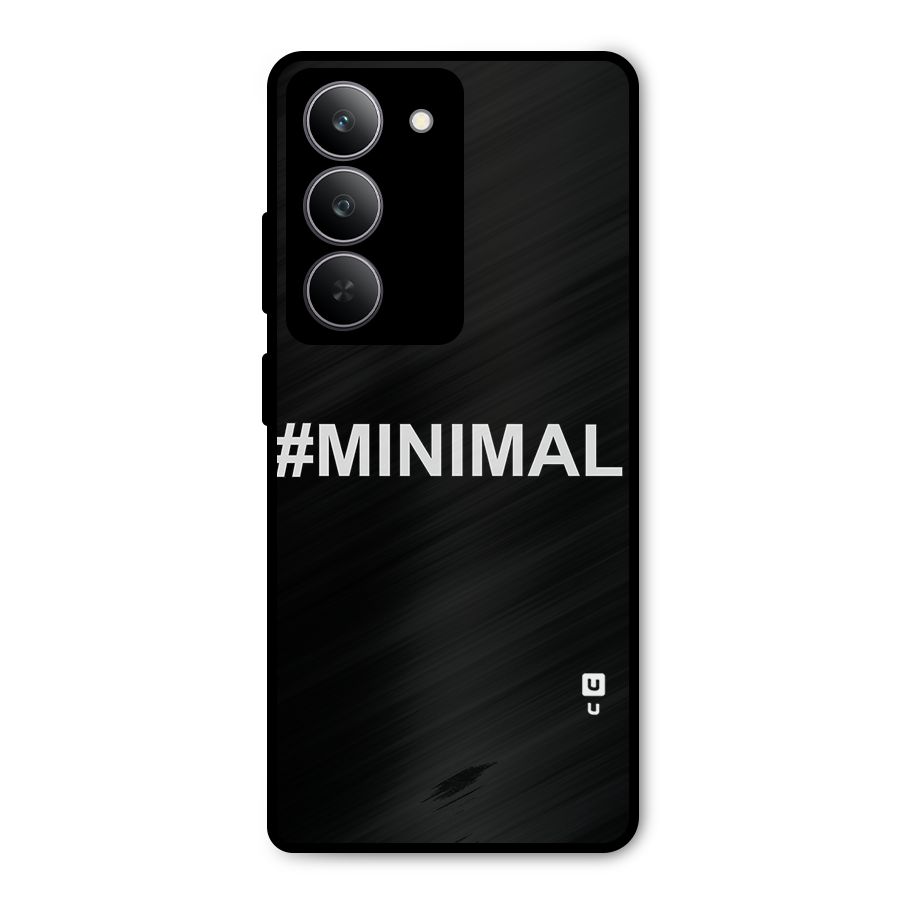 Hashtag Minimal Black Metal Back Case for Realme P3x