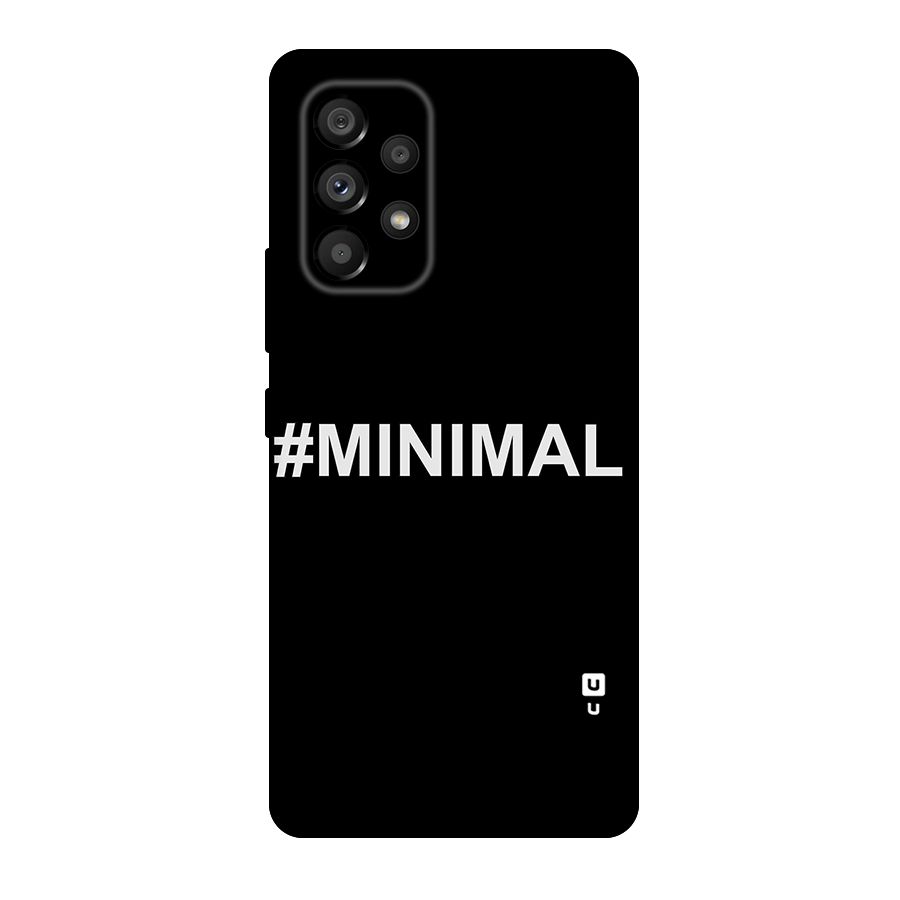 Hashtag Minimal Black Original Polycarbonate Back Case for Galaxy A53 5G