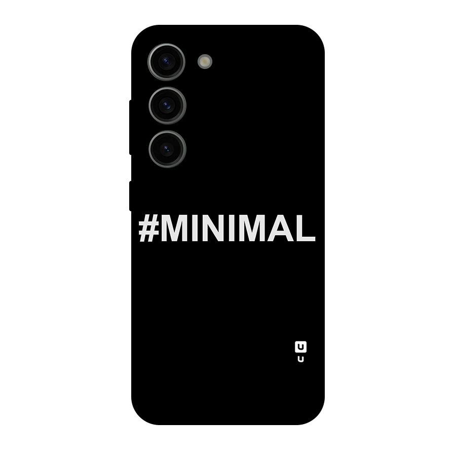 Hashtag Minimal Black Original Polycarbonate Back Case for Galaxy S23