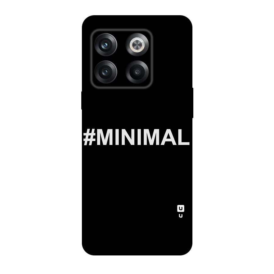 Hashtag Minimal Black Original Polycarbonate Back Case for OnePlus 10T