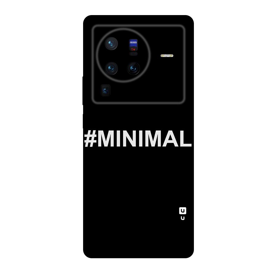 Hashtag Minimal Black Original Polycarbonate Back Case for Vivo X80