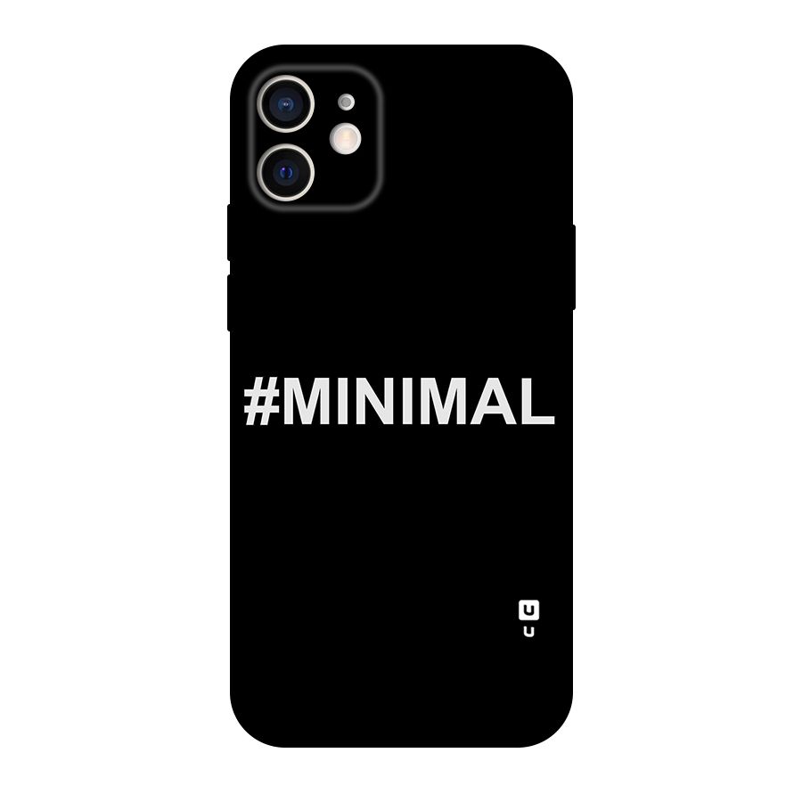 Hashtag Minimal Black Original Polycarbonate Back Case for iPhone 12