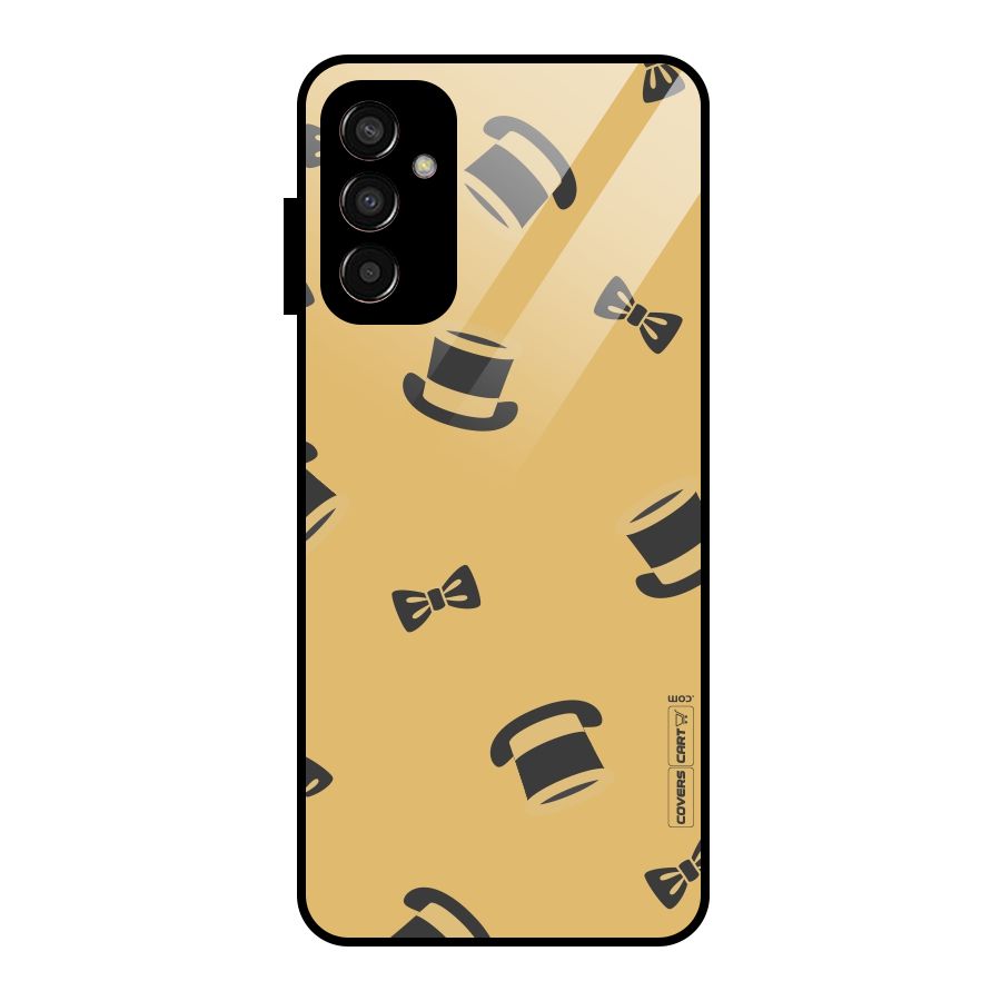 Hat and Bow Tie Glass Back Case for Galaxy F13