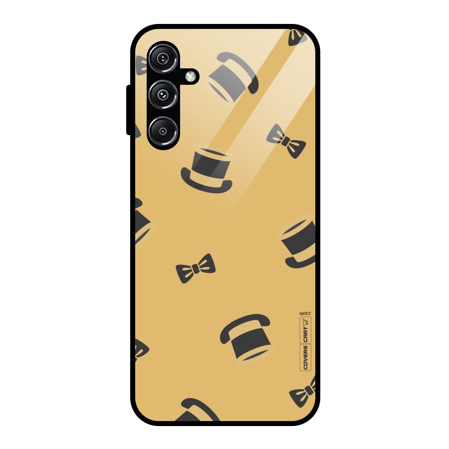 Hat and Bow Tie Glass Back Case for Galaxy M34 5G