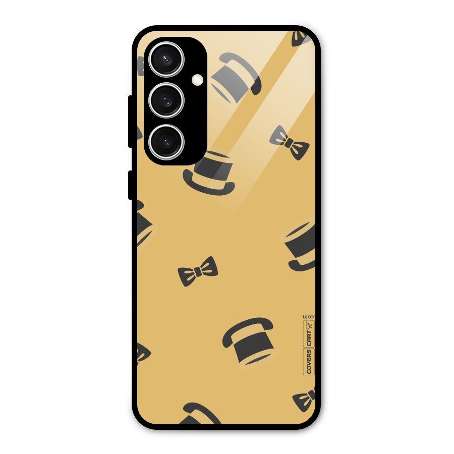 Hat and Bow Tie Glass Back Case for Galaxy S23 FE