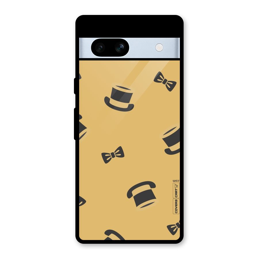 Hat and Bow Tie Glass Back Case for Google Pixel 7a