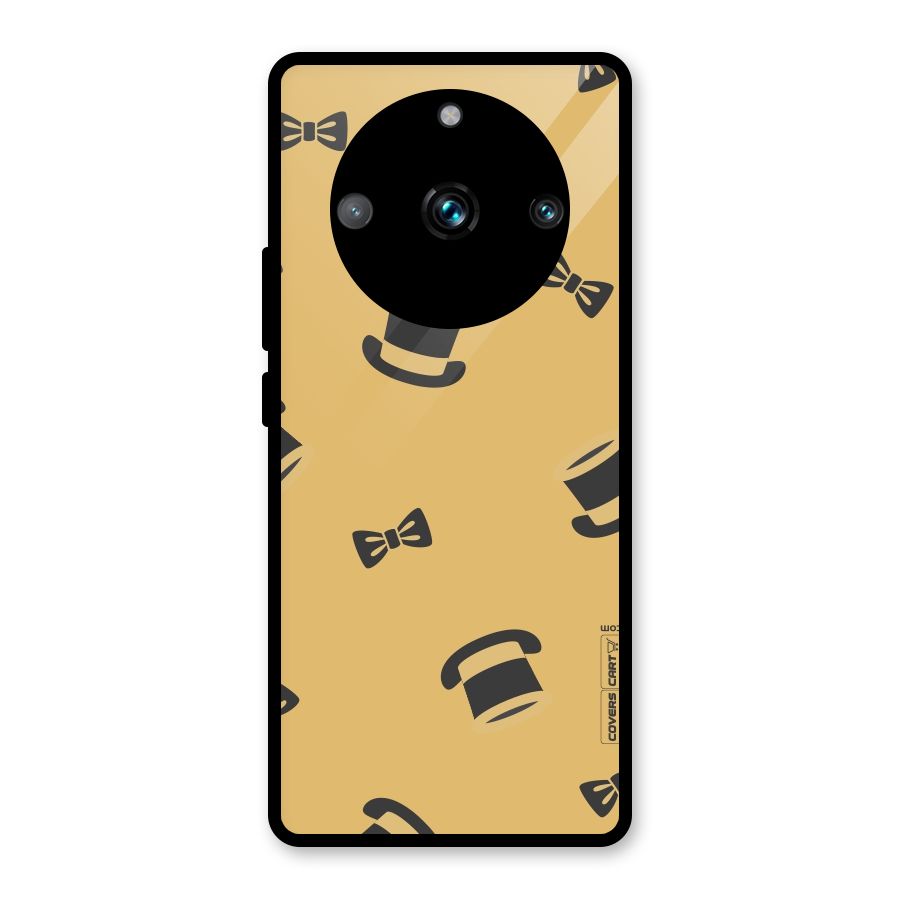 Hat and Bow Tie Glass Back Case for Realme 11 Pro