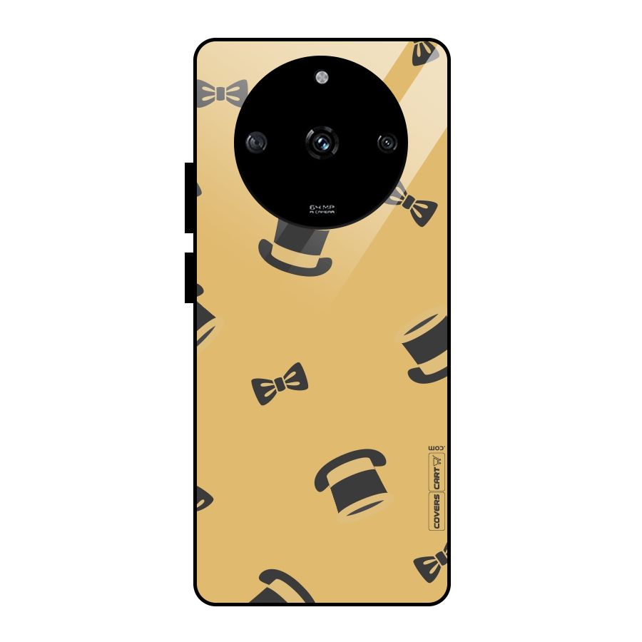 Hat and Bow Tie Glass Back Case for Realme Narzo 60 5G
