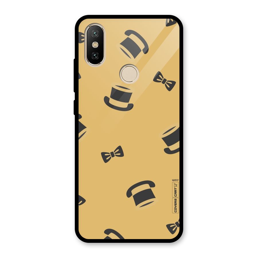 Hat and Bow Tie Glass Back Case for Redmi A2
