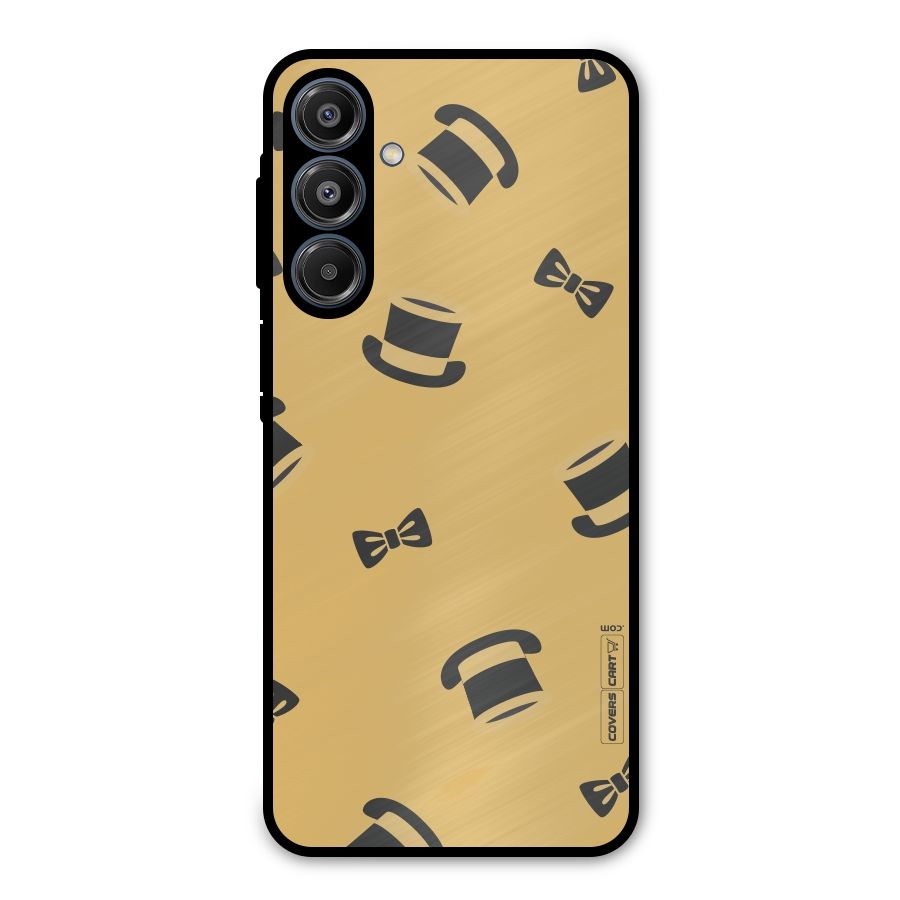 Hat and Bow Tie Metal Back Case for Galaxy A16 5G