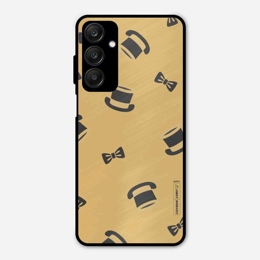 Hat and Bow Tie Metal Back Case for Galaxy A25 5G