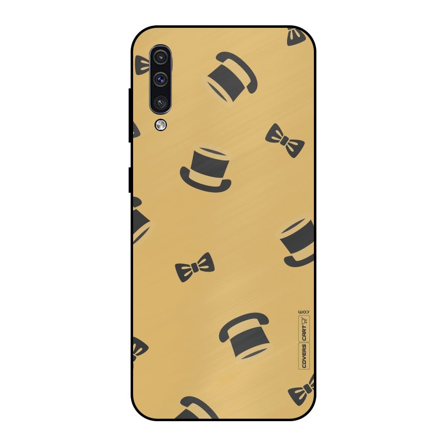 Hat and Bow Tie Metal Back Case for Galaxy A50s