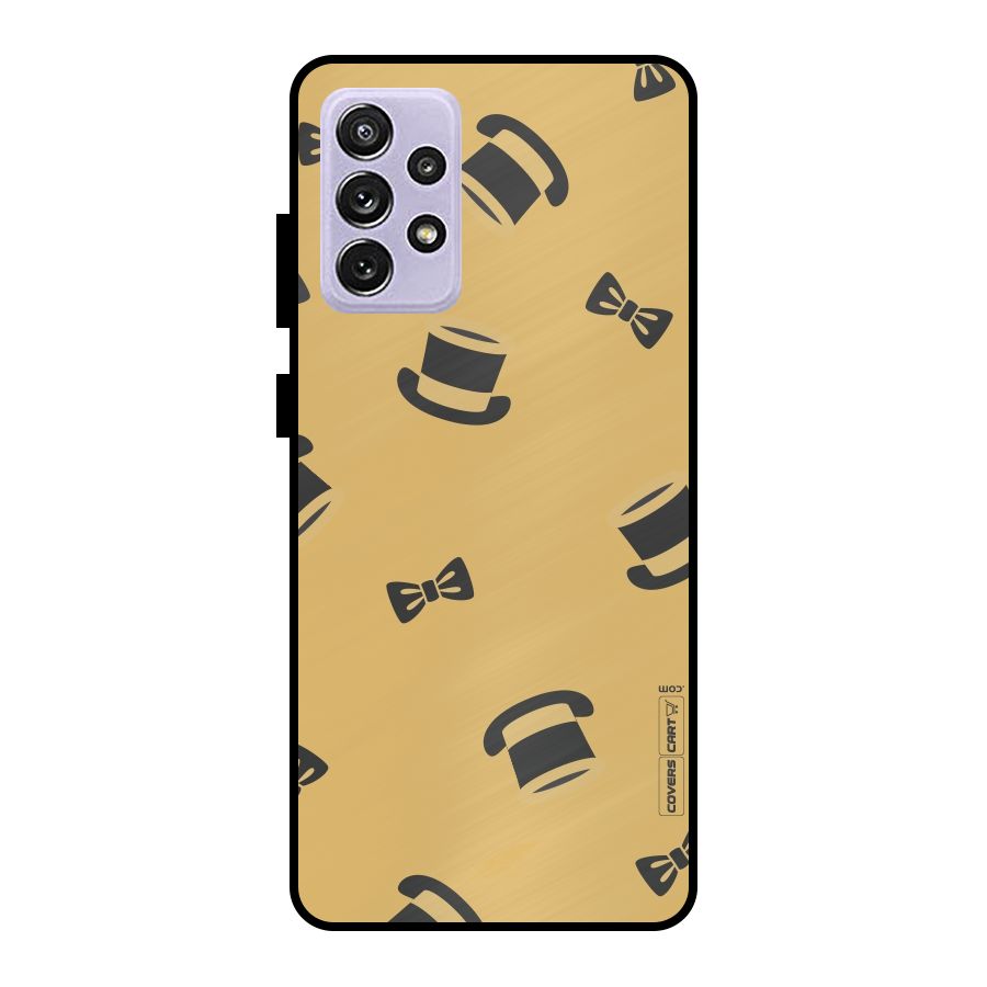 Hat and Bow Tie Metal Back Case for Galaxy A72