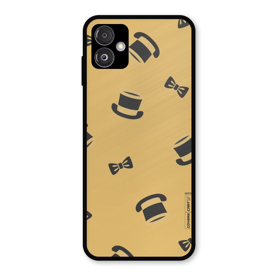 Hat and Bow Tie Metal Back Case for Galaxy F14