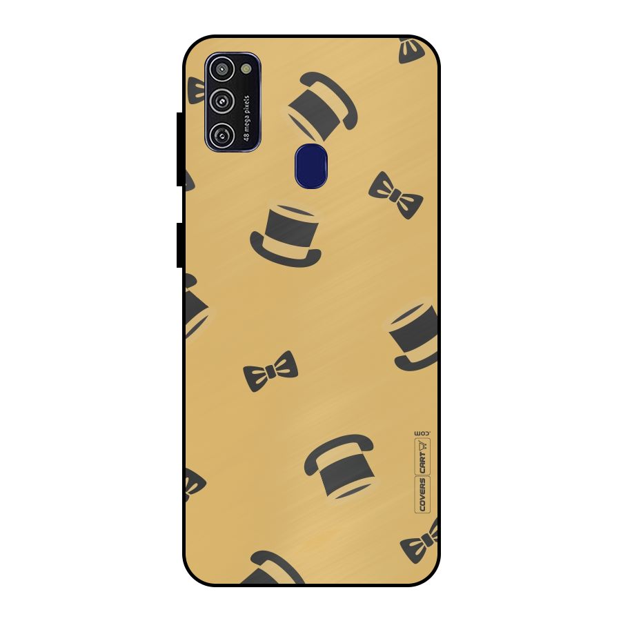Hat and Bow Tie Metal Back Case for Galaxy M21