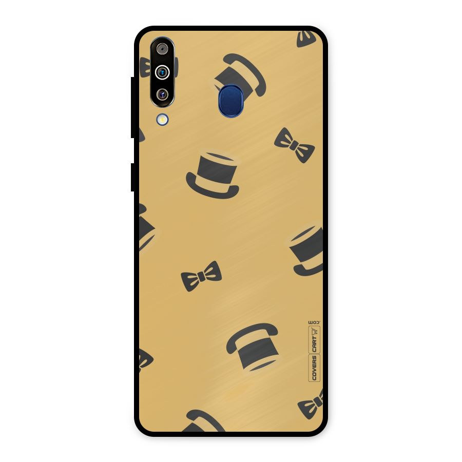 Hat and Bow Tie Metal Back Case for Galaxy M30