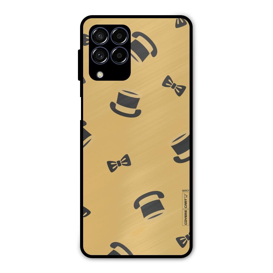 Hat and Bow Tie Metal Back Case for Galaxy M53 5G
