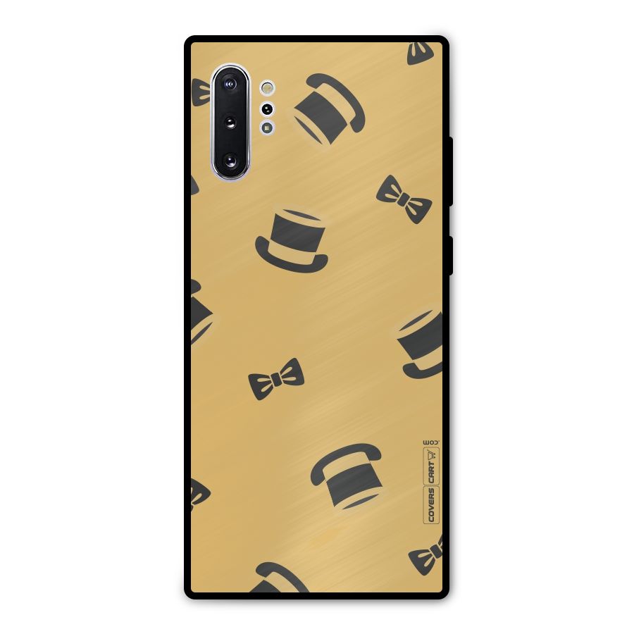 Hat and Bow Tie Metal Back Case for Galaxy Note 10 Plus