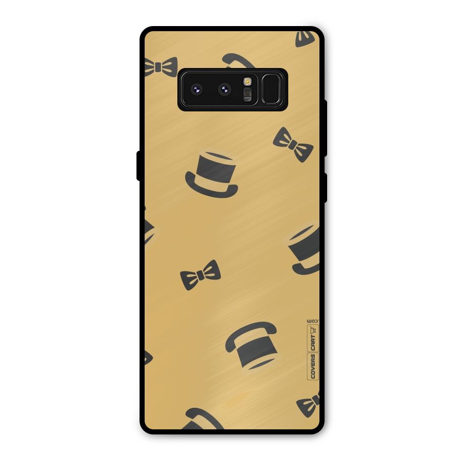Hat and Bow Tie Metal Back Case for Galaxy Note 8