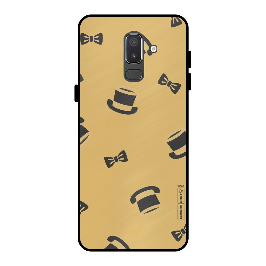 Hat and Bow Tie Metal Back Case for Galaxy On8 (2018)