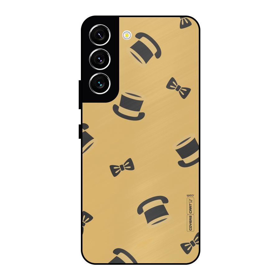 Hat and Bow Tie Metal Back Case for Galaxy S22 5G