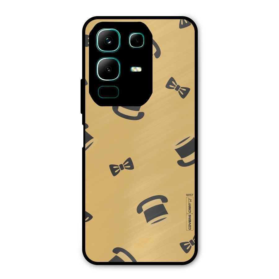 Hat and Bow Tie Metal Back Case for Infinix Note 50x