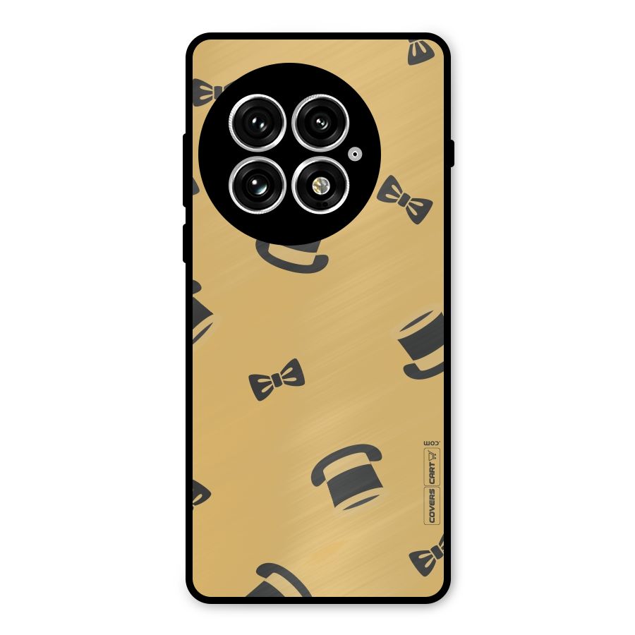 Hat and Bow Tie Metal Back Case for OnePlus 13