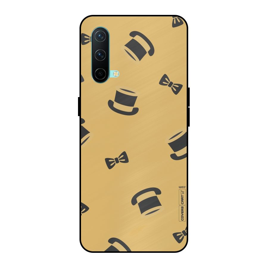 Hat and Bow Tie Metal Back Case for OnePlus Nord CE 5G