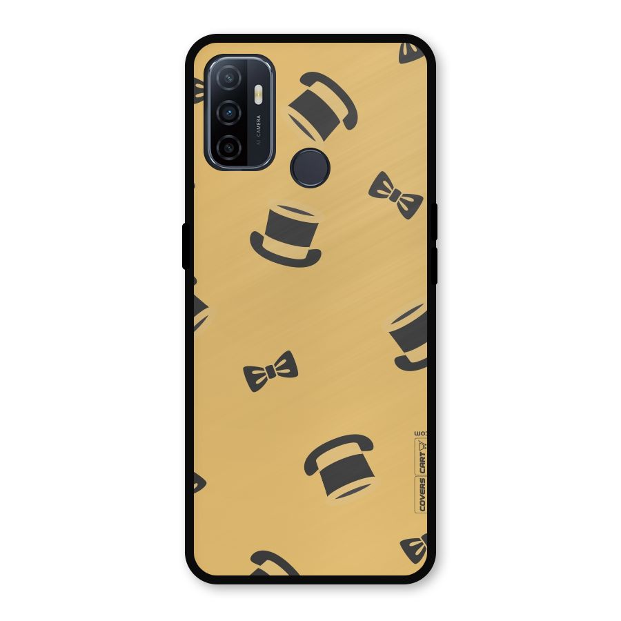 Hat and Bow Tie Metal Back Case for Oppo A53