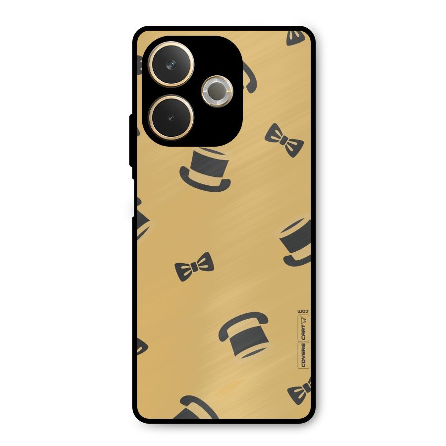 Hat and Bow Tie Metal Back Case for Oppo A5 Pro