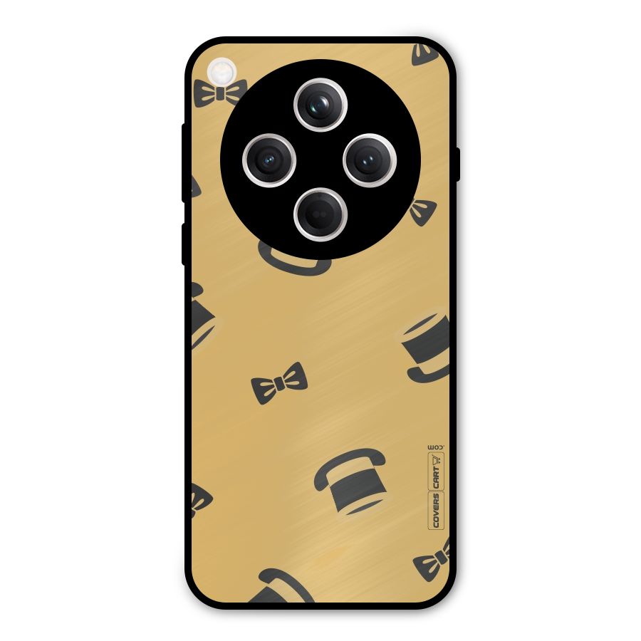 Hat and Bow Tie Metal Back Case for Oppo Find X8