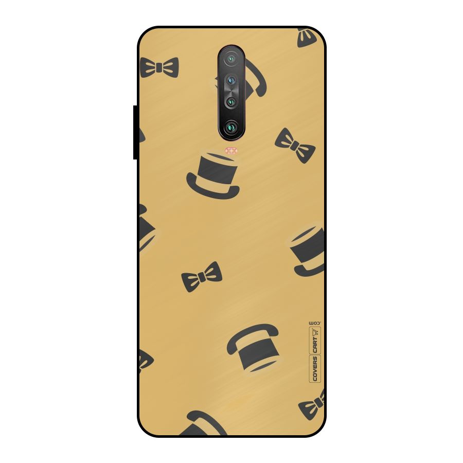 Hat and Bow Tie Metal Back Case for Poco X2