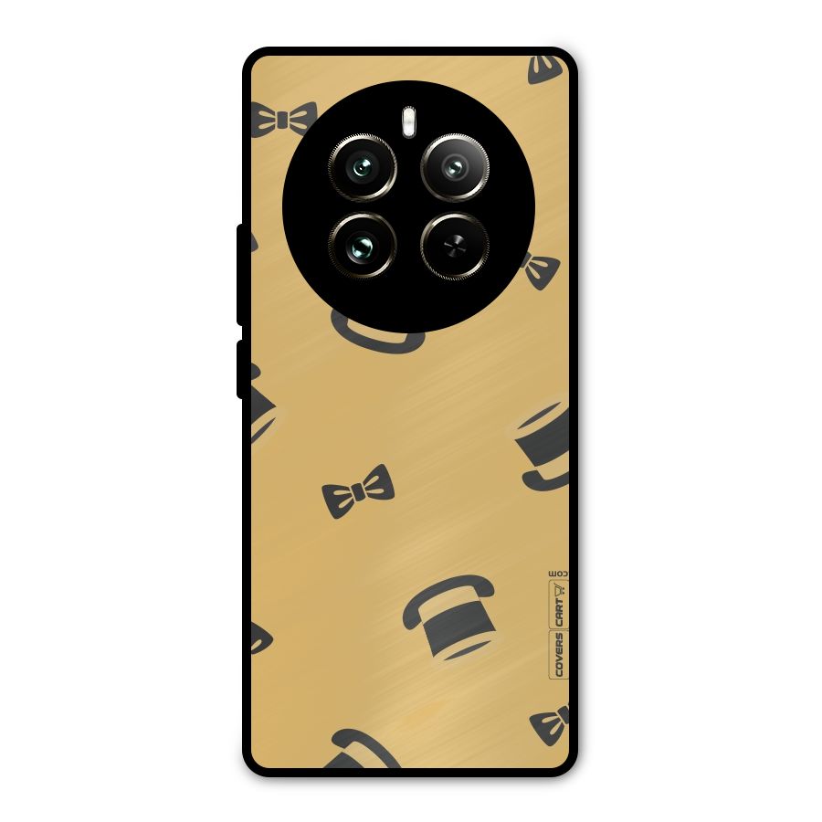 Hat and Bow Tie Metal Back Case for Realme 12 Pro