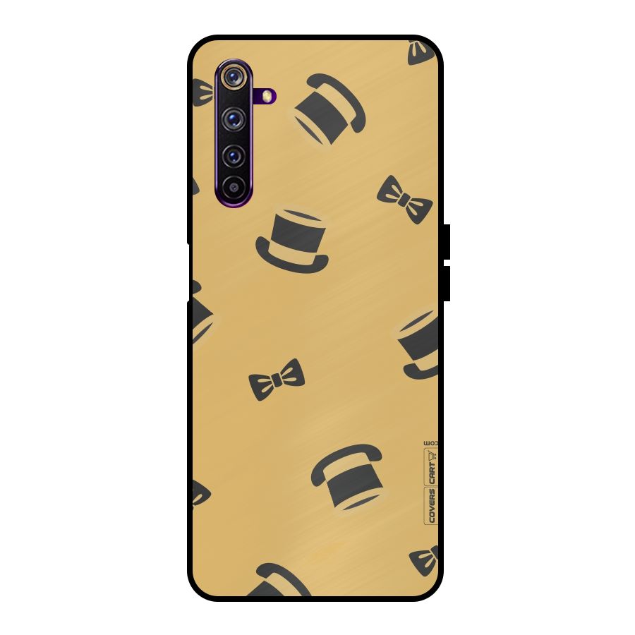 Hat and Bow Tie Metal Back Case for Realme 6 Pro