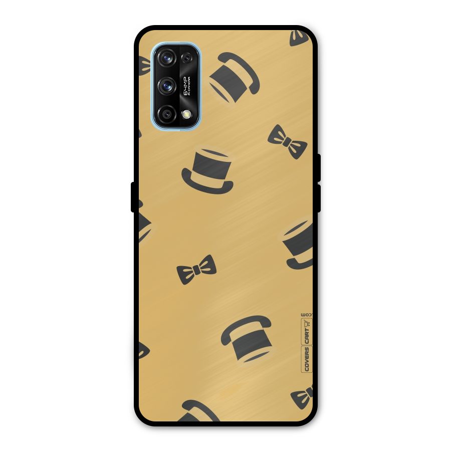 Hat and Bow Tie Metal Back Case for Realme 7 Pro