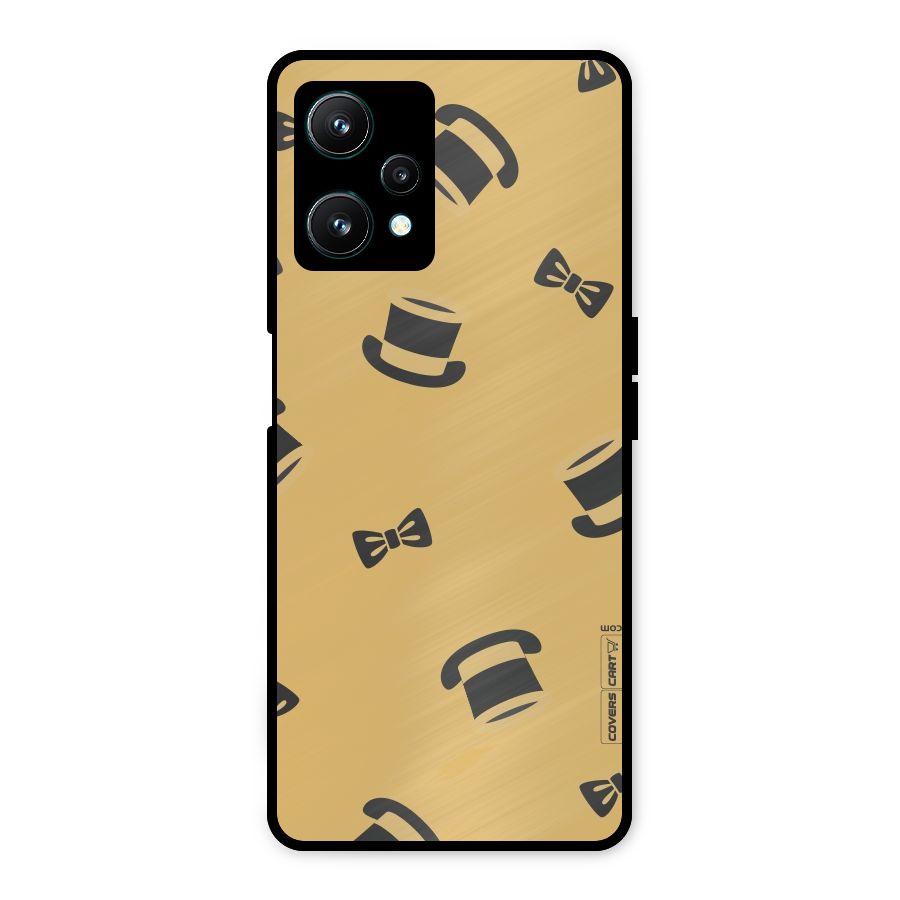 Hat and Bow Tie Metal Back Case for Realme 9 Pro 5G