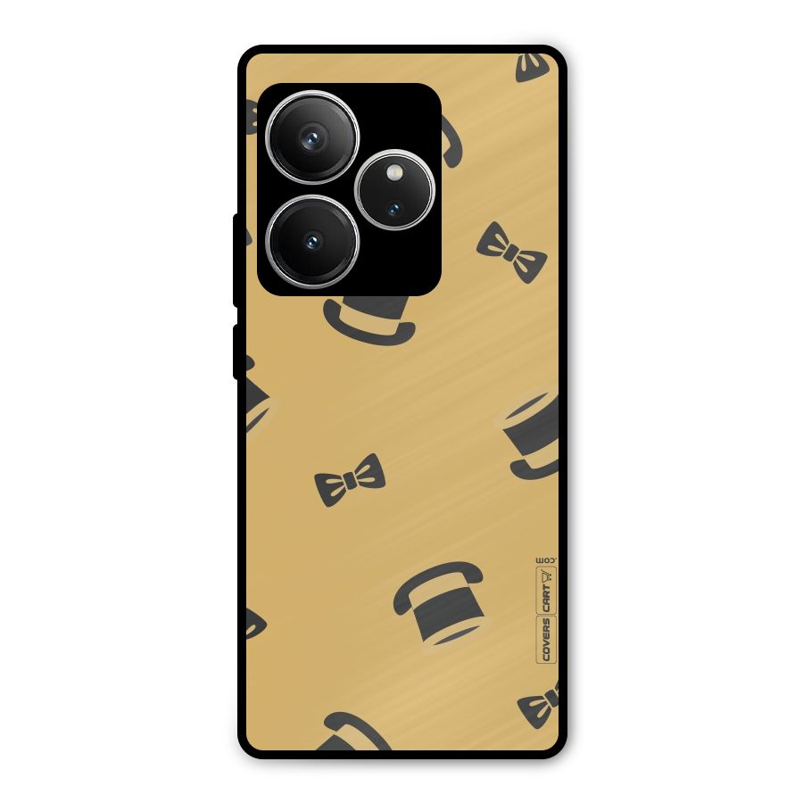 Hat and Bow Tie Metal Back Case for Realme GT 6