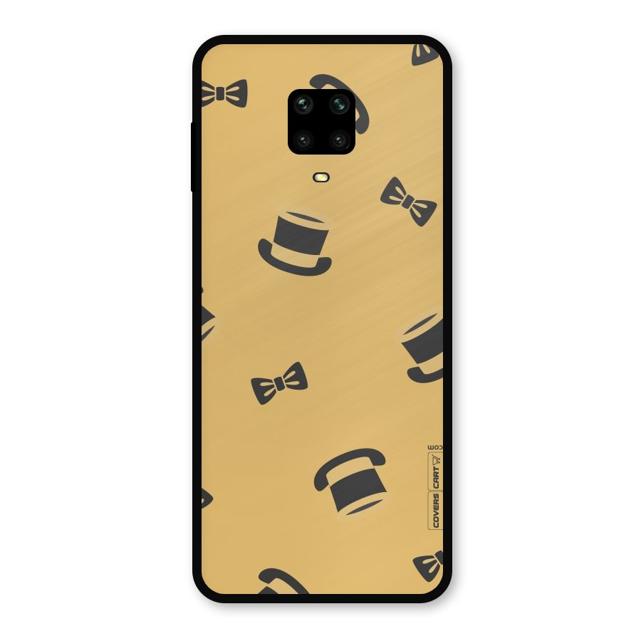 Hat and Bow Tie Metal Back Case for Redmi Note 9 Pro Max
