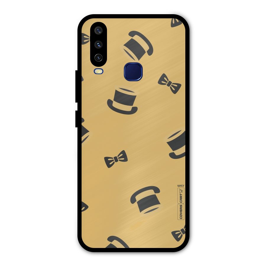 Hat and Bow Tie Metal Back Case for Vivo V17