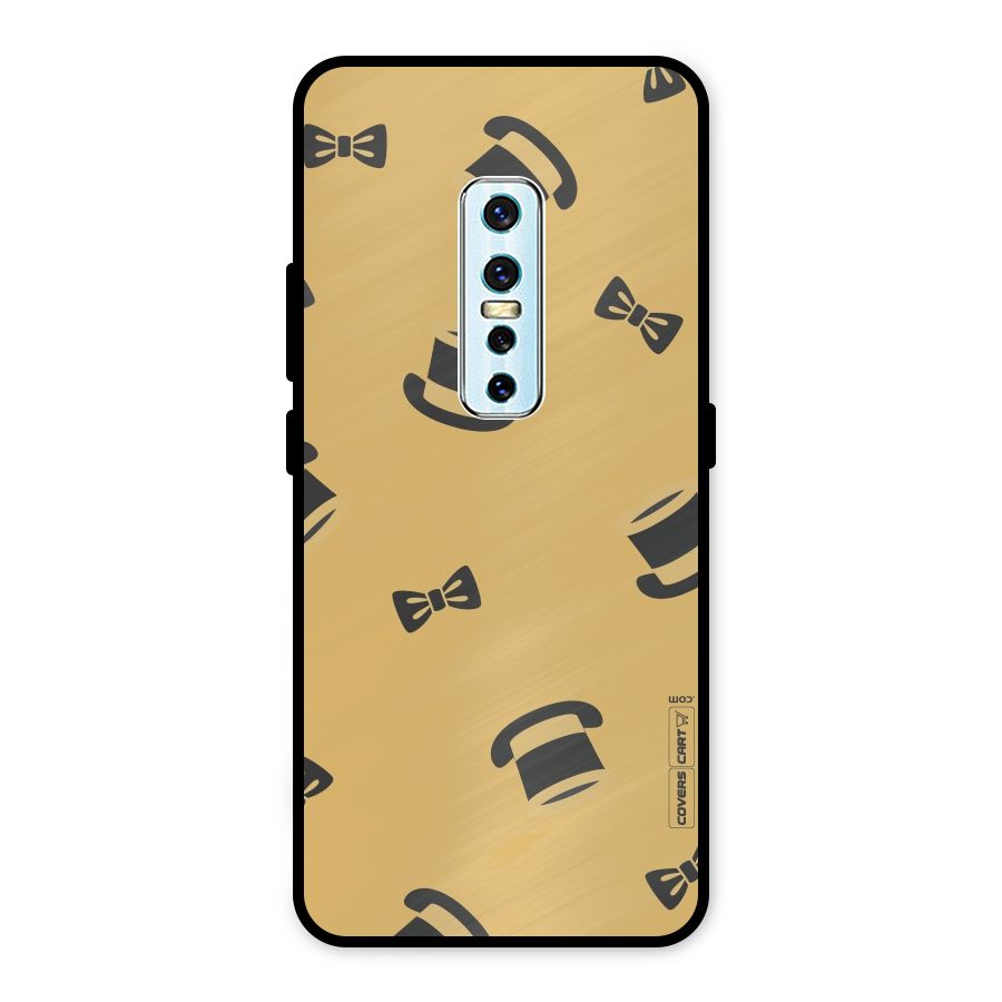 Hat and Bow Tie Metal Back Case for Vivo V17 Pro
