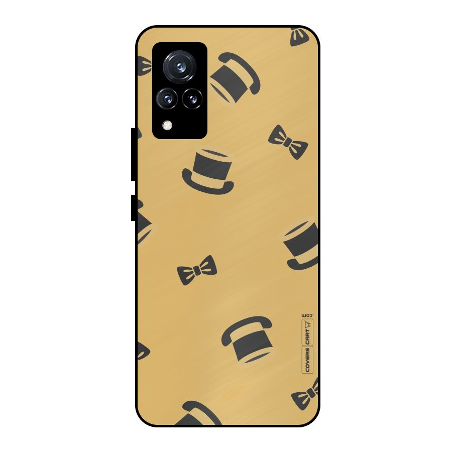 Hat and Bow Tie Metal Back Case for Vivo V21 5G