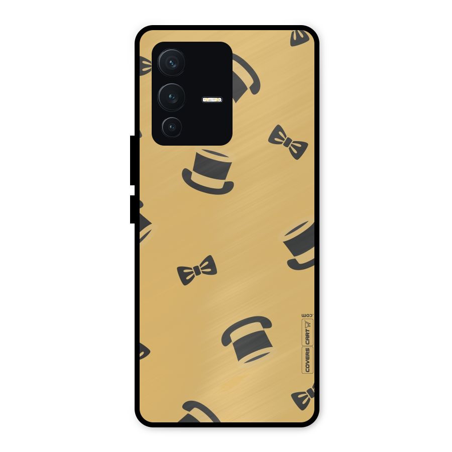 Hat and Bow Tie Metal Back Case for Vivo V23 5G
