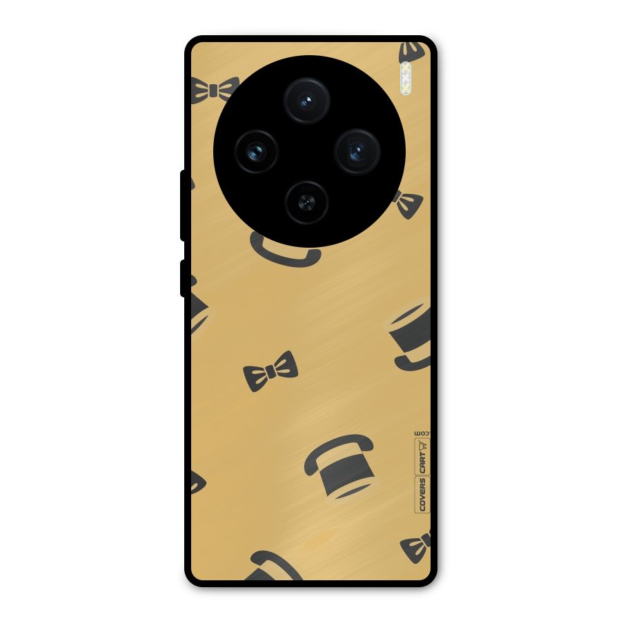 Hat and Bow Tie Metal Back Case for Vivo X100