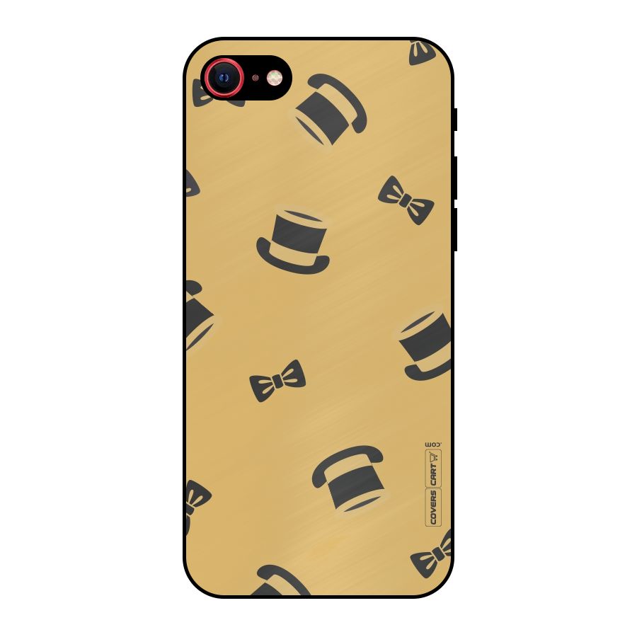 Hat and Bow Tie Metal Back Case for iPhone SE 2020