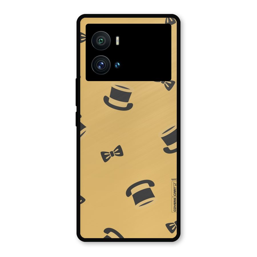 Hat and Bow Tie Metal Back Case for iQOO 9 Pro