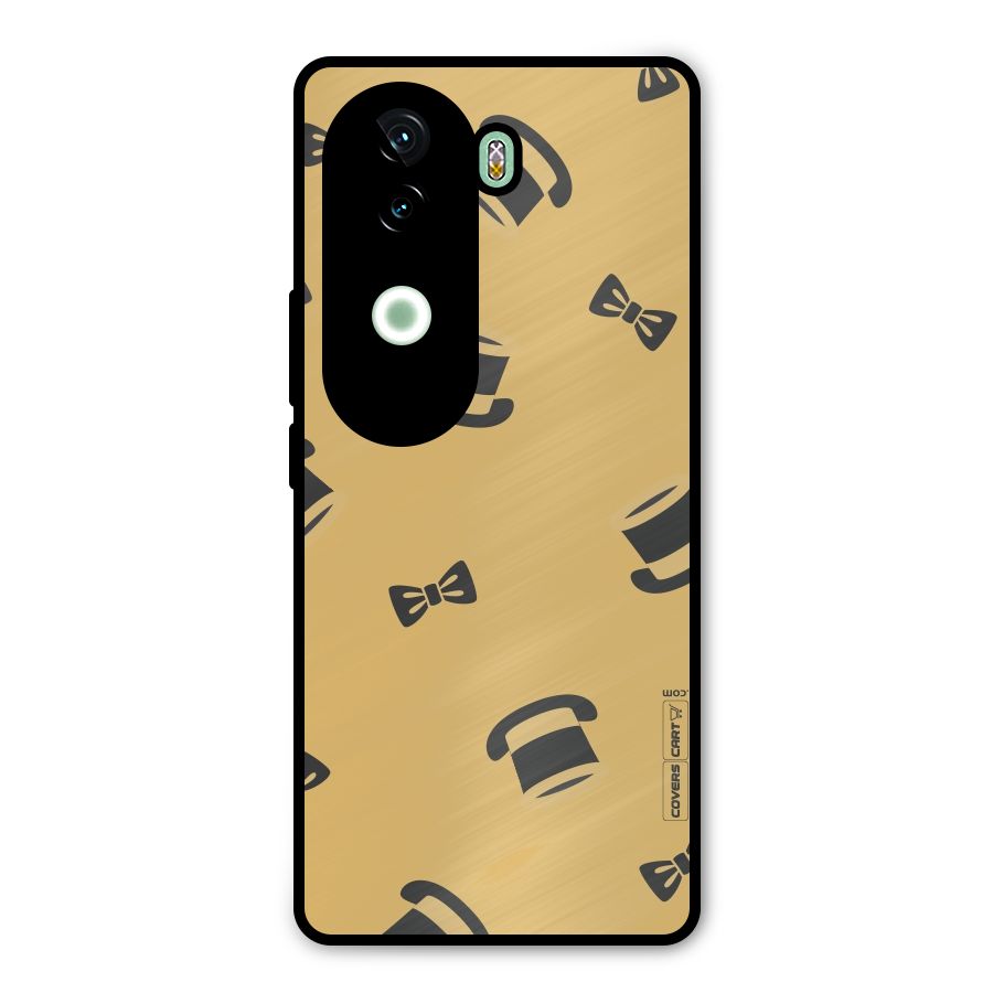 Hat and Bow Tie Metal Back Case for iQOO Z9s