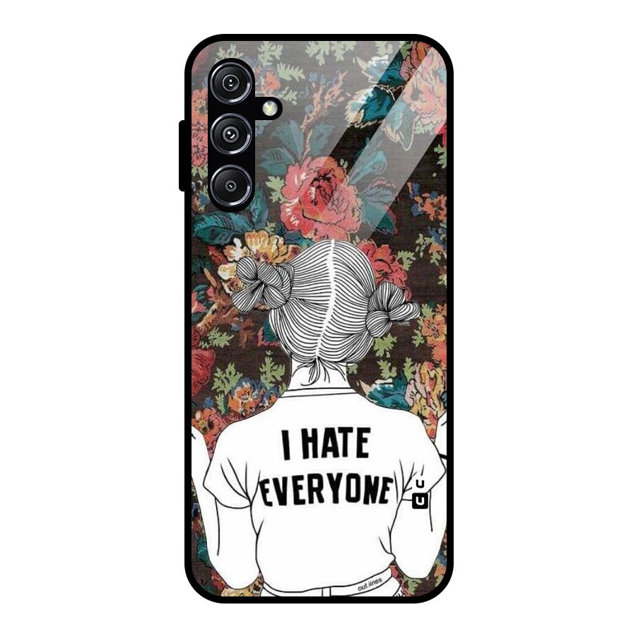 Hate Everyone Glass Back Case for Galaxy M34 5G